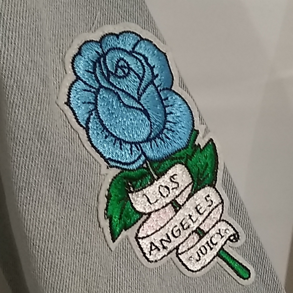 Juicy Couture Patch Denim Jacket NWT - Picture 4 of 8